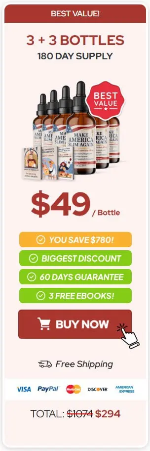 Make America Slim Again 6 bottle price 